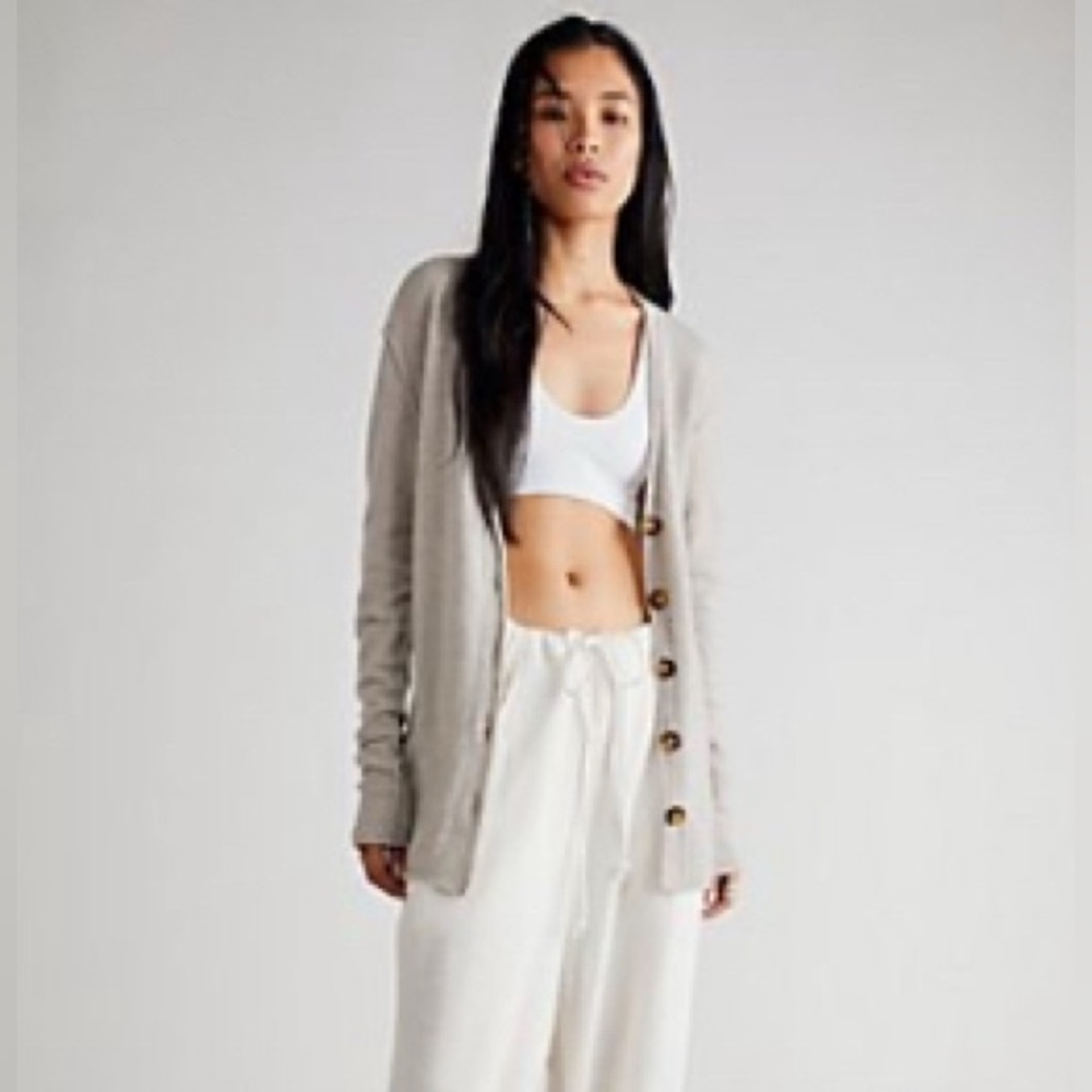 Free People Wear It Well Cashmere Cardi Button-up Cardigan